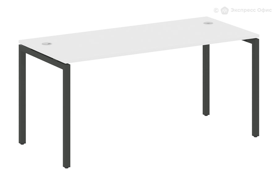 Стол письменный на П-образном м/к Metal system quattro 40x40 40БП.СП-4 Белый/Металл антрацит - фото товара 1 из 1