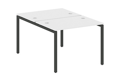 Стол-бенч двойной на П-образном м/к Metal system quattro 40x40 40БП.РАС-СП-2.1 - фото товара 1 из 3
