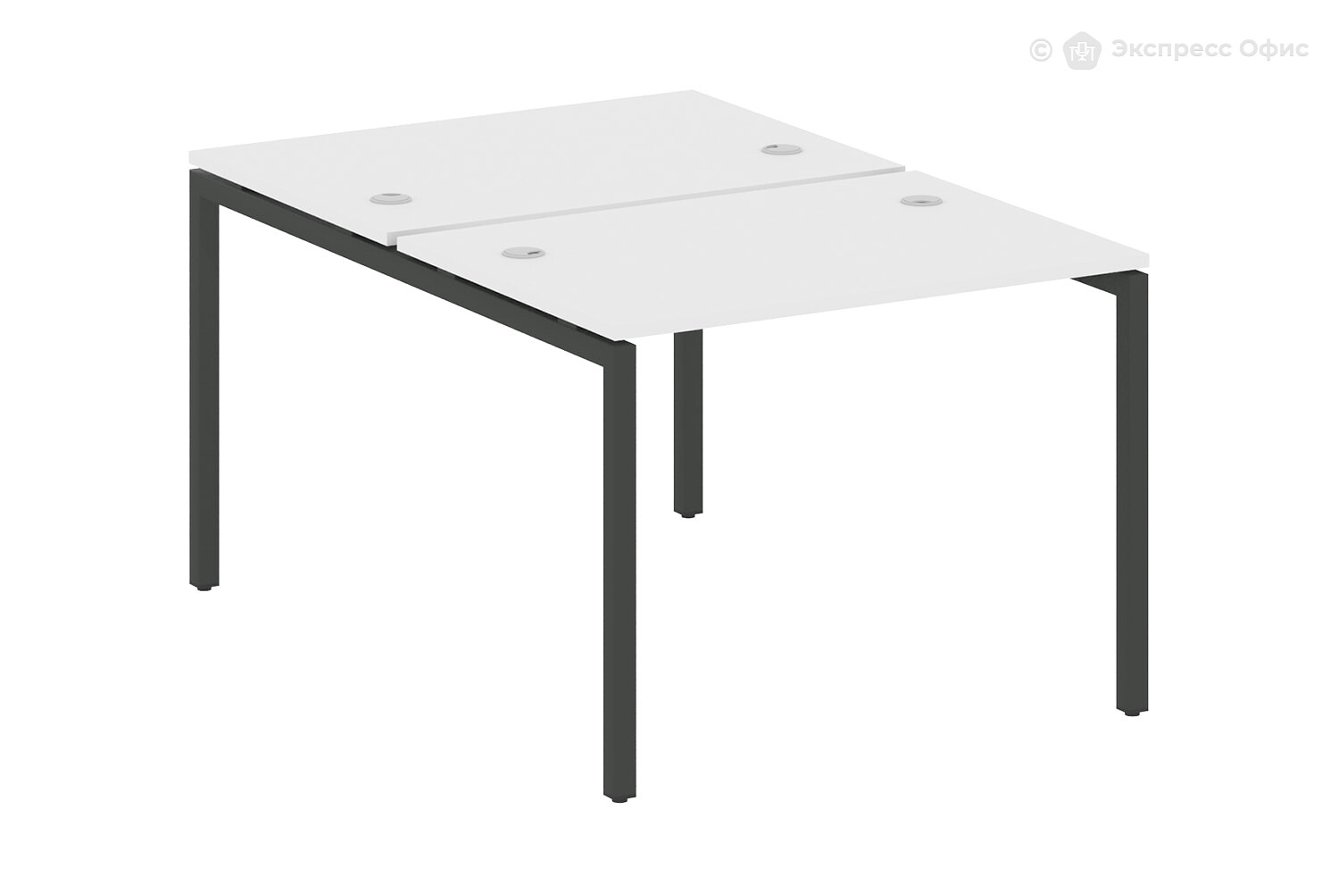 Стол-бенч двойной на П-образном м/к Metal system quattro 40x40 40БП.РАС-СП-2.1 - фото товара 1 из 3