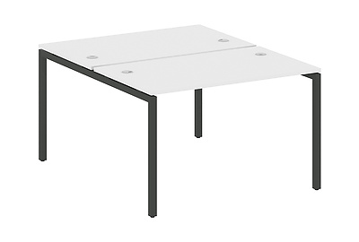 Стол-бенч двойной на П-образном м/к Metal system quattro 40x40 40БП.РАС-СП-2.2 - фото товара 1 из 3