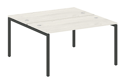 Стол-бенч двойной на П-образном м/к Metal system quattro 40x40 40БП.РАС-СП-2.3 - фото товара 1 из 3