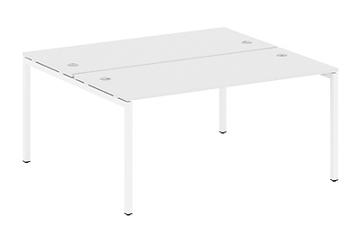Стол-бенч двойной на П-образном м/к Metal system quattro 40x40 40БП.РАС-СП-2.4 - фото товара 1 из 3