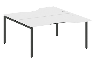 Стол-бенч двойной криволинейный на П-образном м/к Metal system quattro 40x40 40БП.РАС-СА-2.1 - фото товара 1 из 3