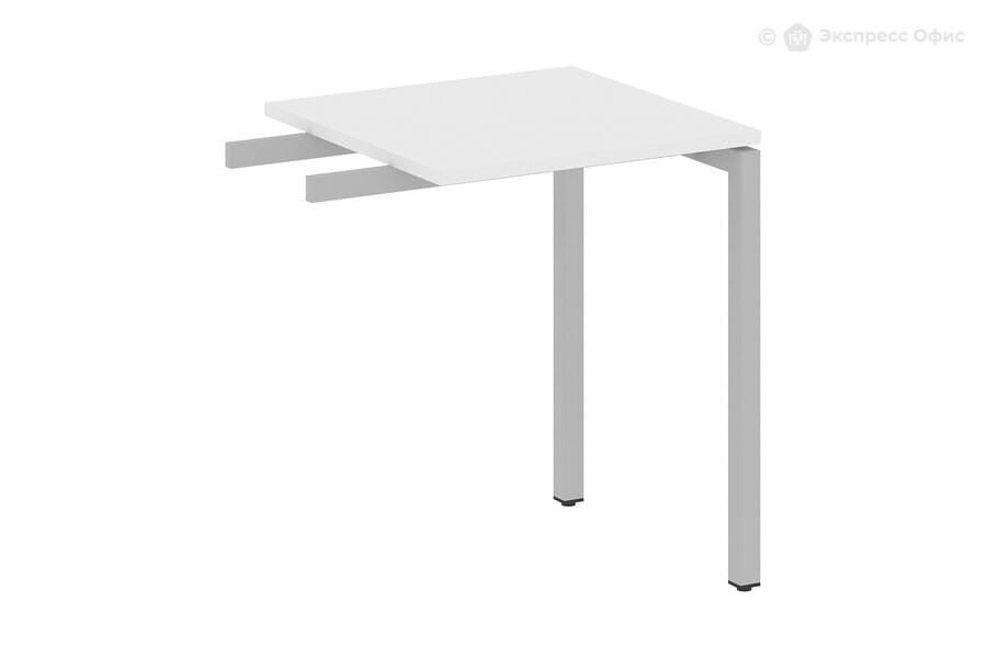  Брифинг-приставка на П-образном м/к Metal system quattro 40x40 40БП.ПР-1 Белый/Металл серый - фото товара 1 из 1