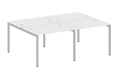 Стол-бенч двойной на 4 раб. места на П-образном м/к Metal system quattro 40x40 40БП.СМ-4.1 - фото товара 1 из 3