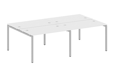 Стол-бенч двойной на 4 раб. места на П-образном м/к Metal system quattro 40x40 40БП.СМ-4.2 - фото товара 1 из 3