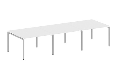 Стол для переговоров (3 столешницы) на П-образном м/к Metal system quattro 40x40 40БП.ПРГ-3.2 - фото товара 1 из 3