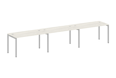 Стол-бенч линейный на 3 раб.места на П-образном м/к Metal system quattro 40x40 40БП.СМ-3.3 - фото товара 1 из 3