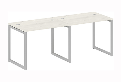 Стол-бенч линейный на 2 раб.места на О-образном м/к Metal system quattro 40x40 40БО.СМ-2.1 - фото товара 1 из 3