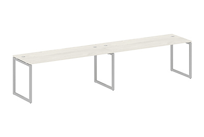 Стол-бенч линейный на 2 раб.места на О-образном м/к Metal system quattro 40x40 40БО.СМ-2.5 - фото товара 1 из 3
