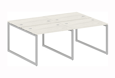 Стол-бенч двойной на 4 раб.места на О-образном м/к Metal system quattro 40x40 40БО.СМ-4.1 - фото товара 1 из 3