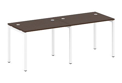 Бенч-стол на 2 раб.места на П-образном м/к Metal system quattro 40x40 40БП.СМ-2.1 - фото товара 1 из 3