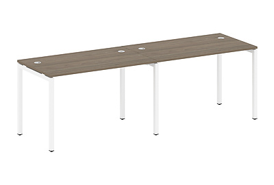 Бенч-стол на 2 раб.места на П-образном м/к Metal system quattro 40x40 40БП.СМ-2.2 - фото товара 1 из 3