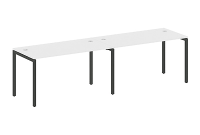 Стол-бенч линейный на 2 раб. места на П-образном м/к Metal system quattro 40x40 40БП.СМ-2.3 - фото товара 1 из 3