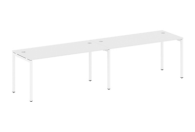 Стол-бенч линейный на 2 раб. места на П-образном м/к Metal system quattro 40x40 40БП.СМ-2.4 - фото товара 1 из 3