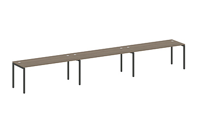 Бенч-стол на 3 раб.места на П-образном м/к Metal system quattro 40x40 40БП.СМ-3.5 - фото товара 1 из 3