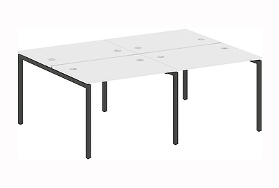 Стол-бенч двойной на 4 раб. места на П-образном м/к Metal system quattro 40x40 40БП.СМ-4.1 - фото товара 1 из 3