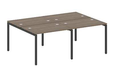 Бенч-стол на 4 раб.места на П-образном м/к Metal system quattro 40x40 40БП.СМ-4.1 - фото товара 1 из 3