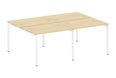 Бенч-стол на 4 раб.места на П-образном м/к Metal system quattro 40x40 40БП.СМ-4.1 - фото товара 1 из 3