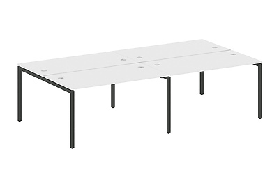 Стол-бенч двойной на 4 раб. места на П-образном м/к Metal system quattro 40x40 40БП.СМ-4.3 - фото товара 1 из 3