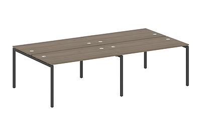 Бенч-стол на 4 раб.места на П-образном м/к Metal system quattro 40x40 40БП.СМ-4.3 - фото товара 1 из 3
