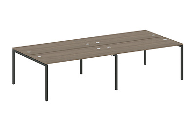 Бенч-стол на 4 раб.места на П-образном м/к Metal system quattro 40x40 40БП.СМ-4.4 - фото товара 1 из 3