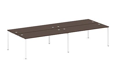 Бенч-стол на 4 раб.места на П-образном м/к Metal system quattro 40x40 40БП.СМ-4.5 - фото товара 1 из 3