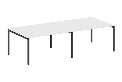 Стол для переговоров (2 столешницы) на П-образном м/к Metal system quattro 40x40 40БП.ПРГ-2.3 - фото товара 1 из 3