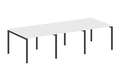Стол для переговоров (3 столешницы) на П-образном м/к Metal system quattro 40x40 40БП.ПРГ-3.1 - фото товара 1 из 3