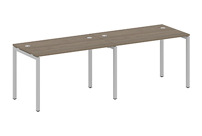 Бенч-стол на 2 раб.места на П-образном м/к Metal system quattro 40x40 40БП.СМ-2.2 - фото товара 1 из 3