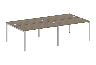 Бенч-стол на 4 раб.места на П-образном м/к Metal system quattro 40x40 40БП.СМ-4.3 - фото товара 1 из 3