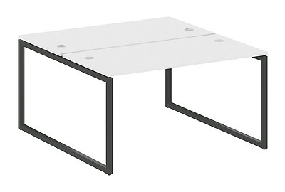 Стол-бенч двойной на О-образном м/к Metal system quattro 40x40 40БО.РАС-СП-2.3 - фото товара 1 из 4