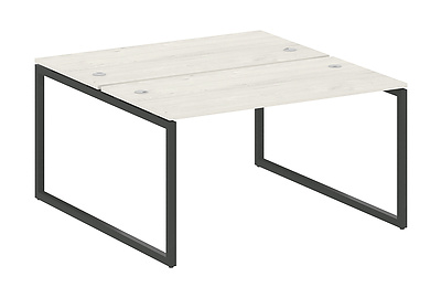 Стол-бенч двойной на О-образном м/к Metal system quattro 40x40 40БО.РАС-СП-2.3 - фото товара 1 из 4