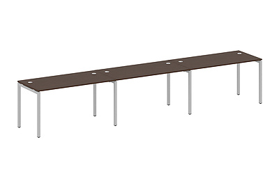 Бенч-стол на 3 раб.места на П-образном м/к Metal system quattro 40x40 40БП.СМ-3.3 - фото товара 1 из 3