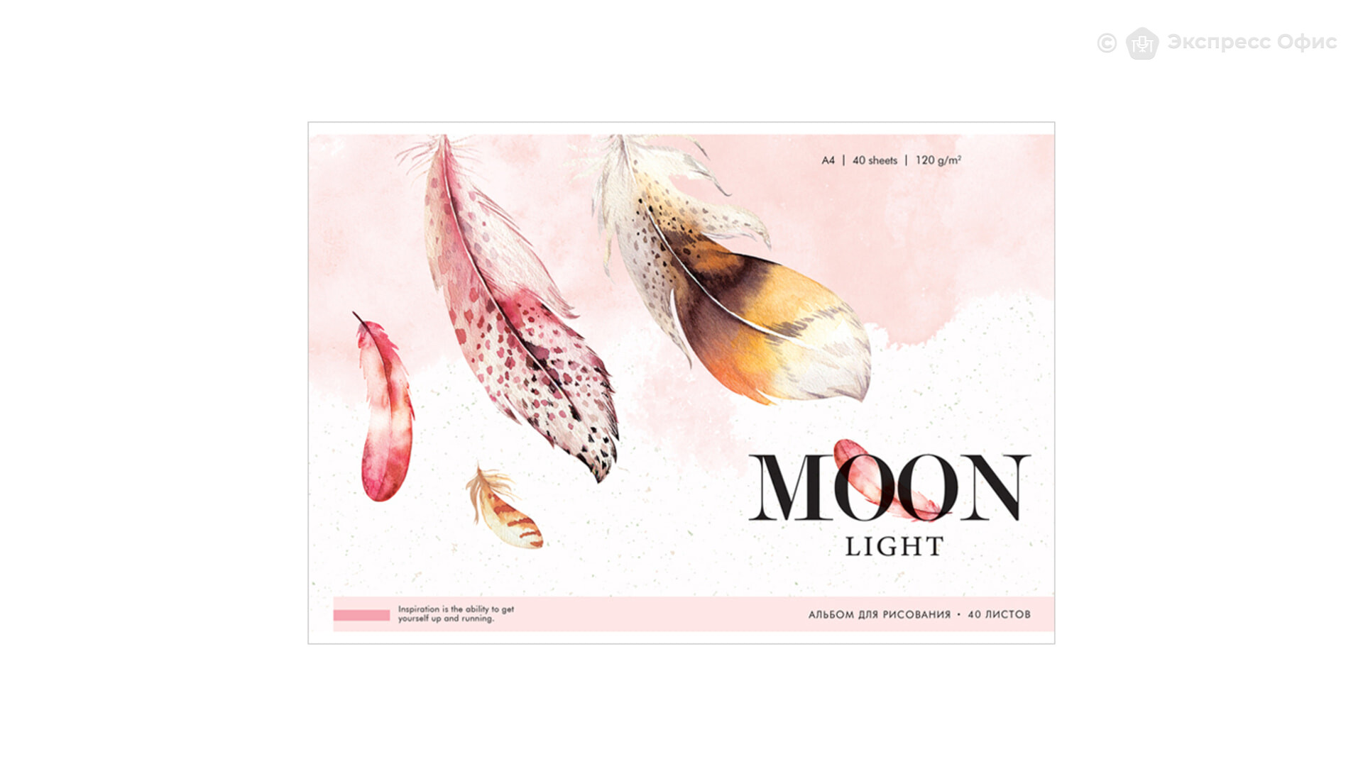 Альбом для рисования Greenwich Line Moon light Feathers А4, 40 листов  (PS40s-36897) Ассорти — купить в Москве, цены в интернет-магазине Экспресс  Офис