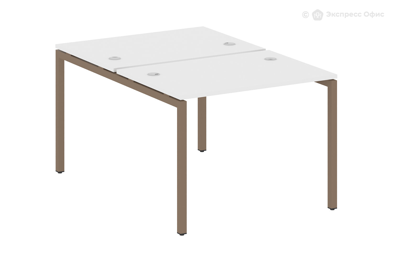Стол-бенч двойной на П-образном м/к Metal system quattro 40x40 40БП.РАС-СП-2.1 - фото товара 1 из 3