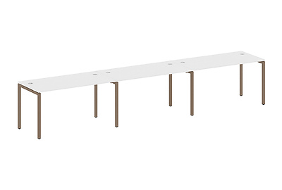 Стол-бенч линейный на 3 раб. места на П-образном м/к Metal system quattro 40x40 40БП.СМ-3.3 - фото товара 1 из 3