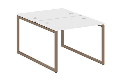 Стол-бенч двойной на О-образном м/к Metal system quattro 40x40 40БО.РАС-СП-2.1 - фото товара 1 из 4