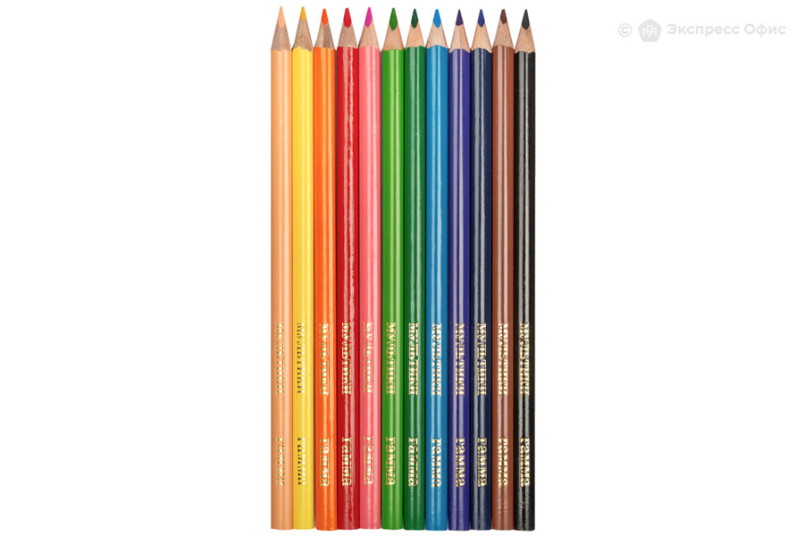 Prang Colored Pencils, 12 Colors - Beka