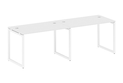 Стол-бенч линейный на 2 раб.места на О-образном м/к Metal system quattro 40x40 40БО.СМ-2.2 - фото товара 1 из 3