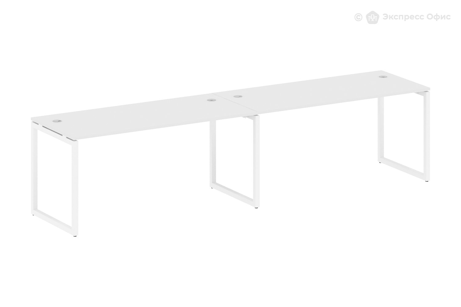Стол-бенч линейный на 2 раб.места на О-образном м/к Metal system quattro 40x40 40БО.СМ-2.4 - фото товара 1 из 4