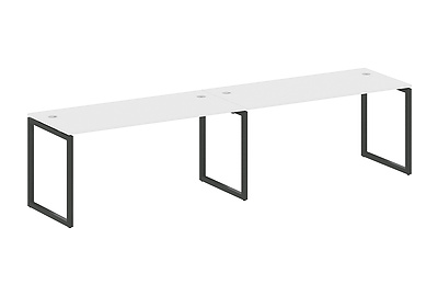 Стол-бенч линейный на 2 раб.места на О-образном м/к Metal system quattro 40x40 40БО.СМ-2.4 - фото товара 1 из 3