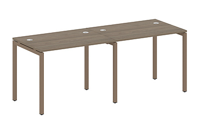 Бенч-стол на 2 раб.места на П-образном м/к Metal system quattro 40x40 40БП.СМ-2.1 - фото товара 1 из 3