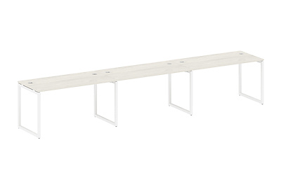 Стол-бенч линейный на 3 раб.места на О-образном м/к Metal system quattro 40x40 40БО.СМ-3.3 - фото товара 1 из 3
