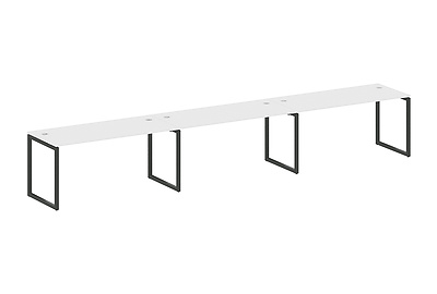 Стол-бенч линейный на 3 раб.места на О-образном м/к Metal system quattro 40x40 40БО.СМ-3.4 - фото товара 1 из 3