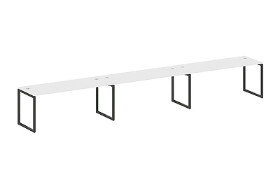 Стол-бенч линейный на 3 раб.места на О-образном м/к Metal system quattro 40x40 40БО.СМ-3.5 - фото товара 1 из 3
