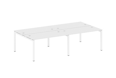 Бенч-стол на 4 раб.места на П-образном м/к Metal system quattro 50x50 50БП.СМ-4.3 - фото товара 1 из 3