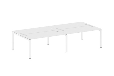 Бенч-стол на 4 раб.места на П-образном м/к Metal system quattro 50x50 50БП.СМ-4.4 - фото товара 1 из 3