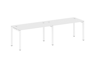 Бенч-стол на 2 раб.места на П-образном м/к Metal system quattro 50x50 50БП.СМ-2.3 - фото товара 1 из 3