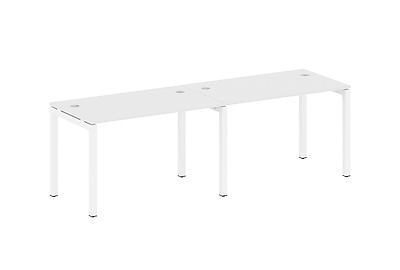 Бенч-стол на 2 раб.места на П-образном м/к Metal system quattro 50x50 50БП.СМ-2.2 - фото товара 1 из 3
